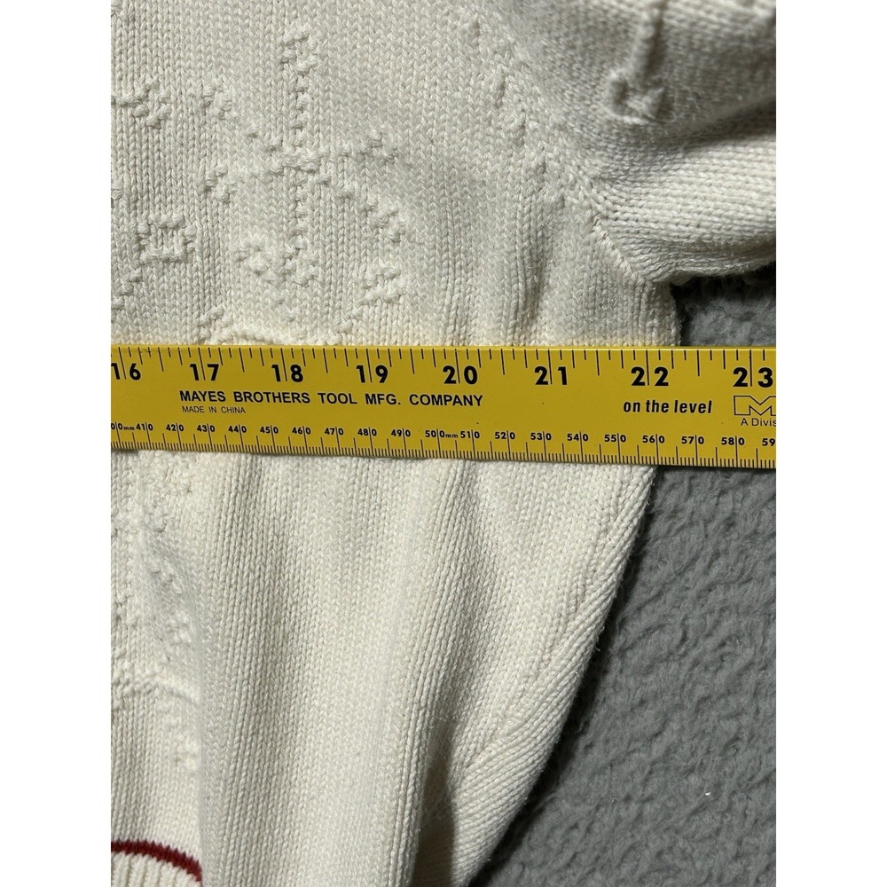 Vintage Cabela White Crew Neck Sweater Festive Snowman Sz XL Christmas Ugly G113 - Picture 4 of 10